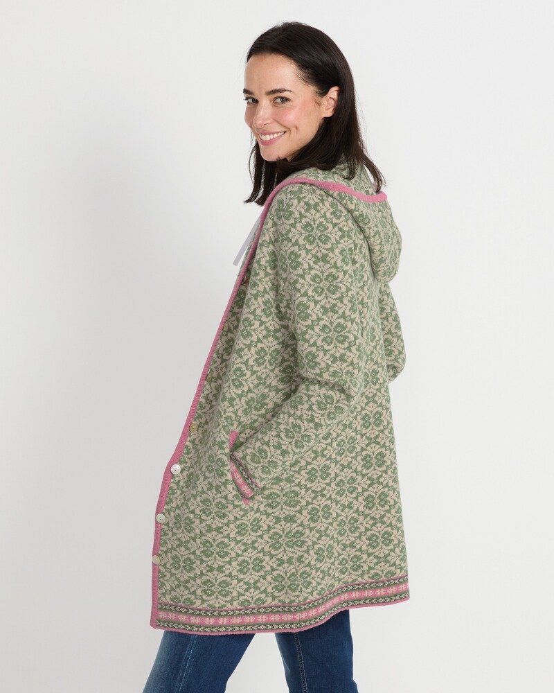 Lange Jacquard-Strickjacke, REITMAYER