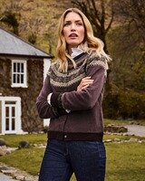 Strick-Cardigan Alpine Short, Eribé