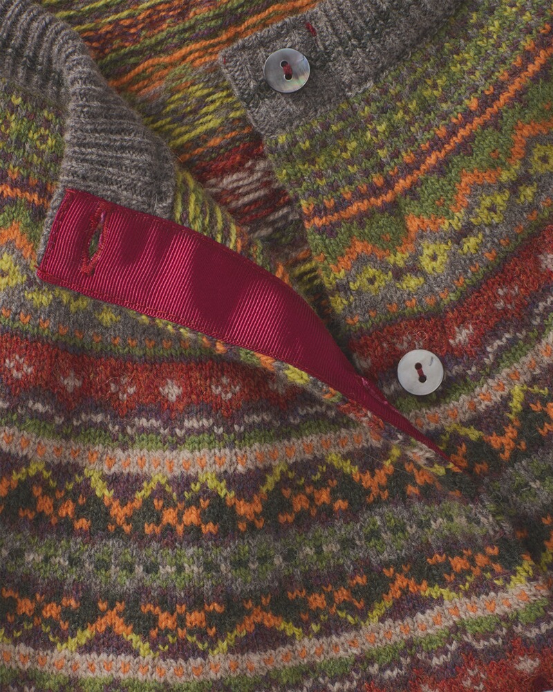 Strick-Cardigan Alpine Short, Eribé