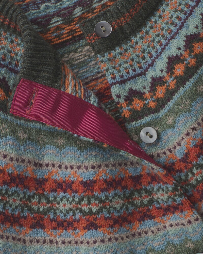 Strick-Cardigan Alpine Short, Eribé