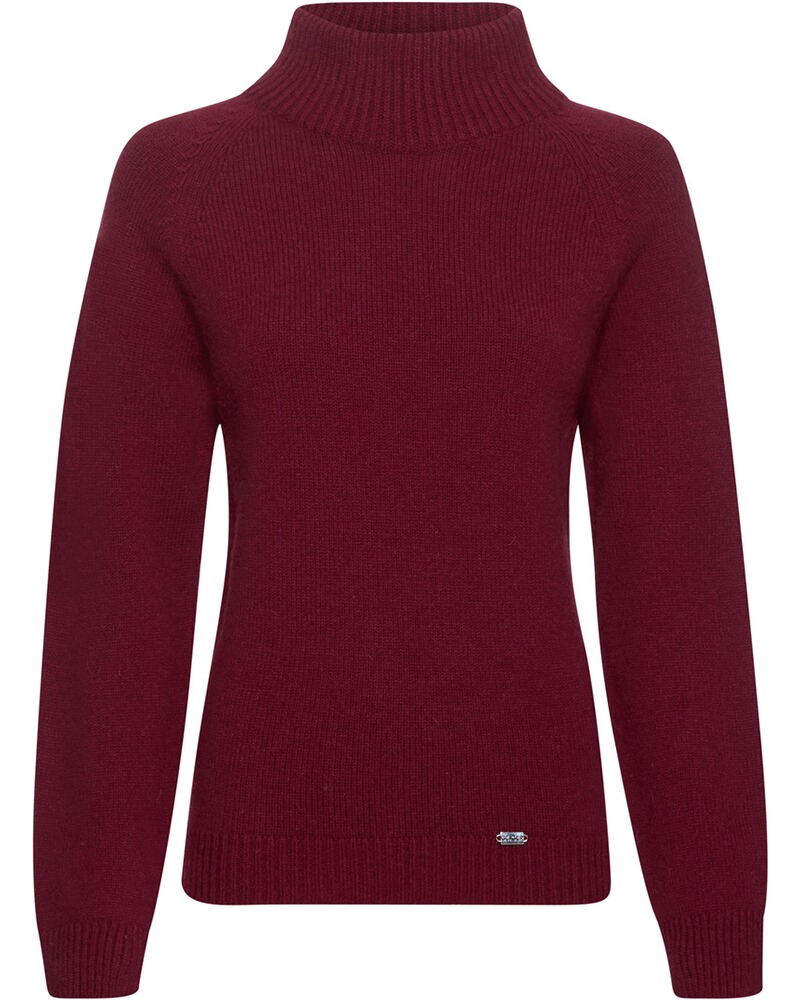 Stehkragen-Pullover