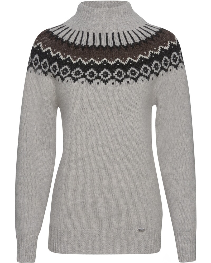 Stehkragen-Pullover