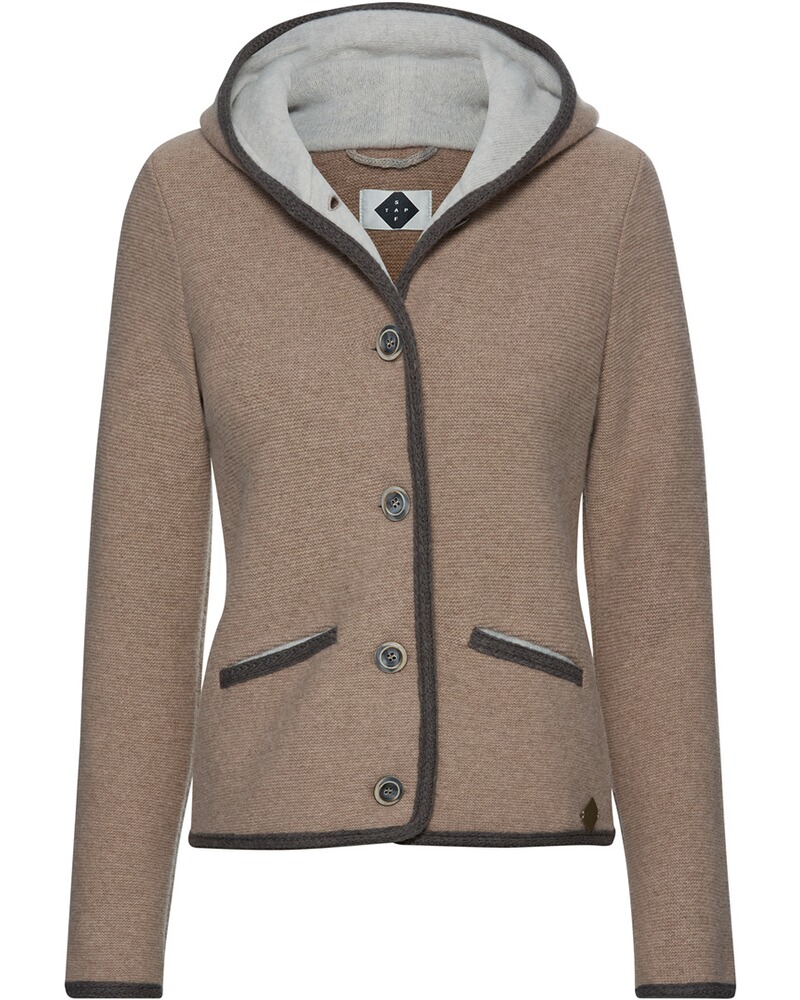 Kapuzen-Strickjacke Malwine