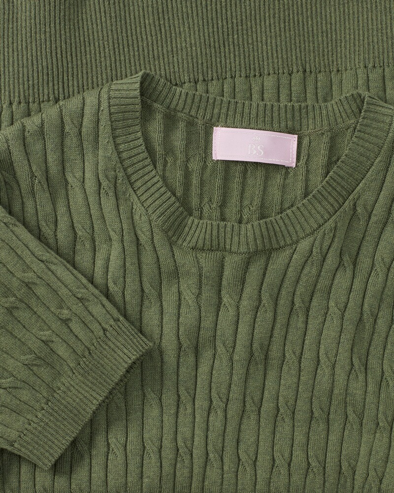 Pull RH à manches 1/2 BvS en coton, Brigitte von Schönfels