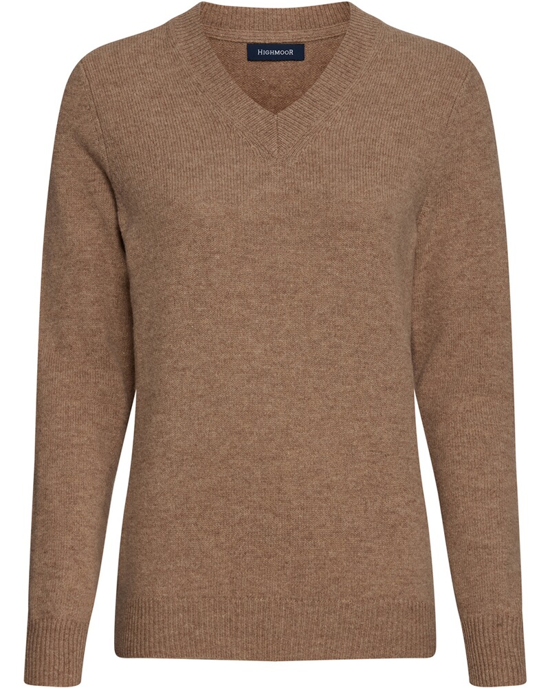 V-Pullover aus Lambswool