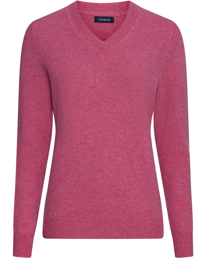 V-Pullover aus Lambswool