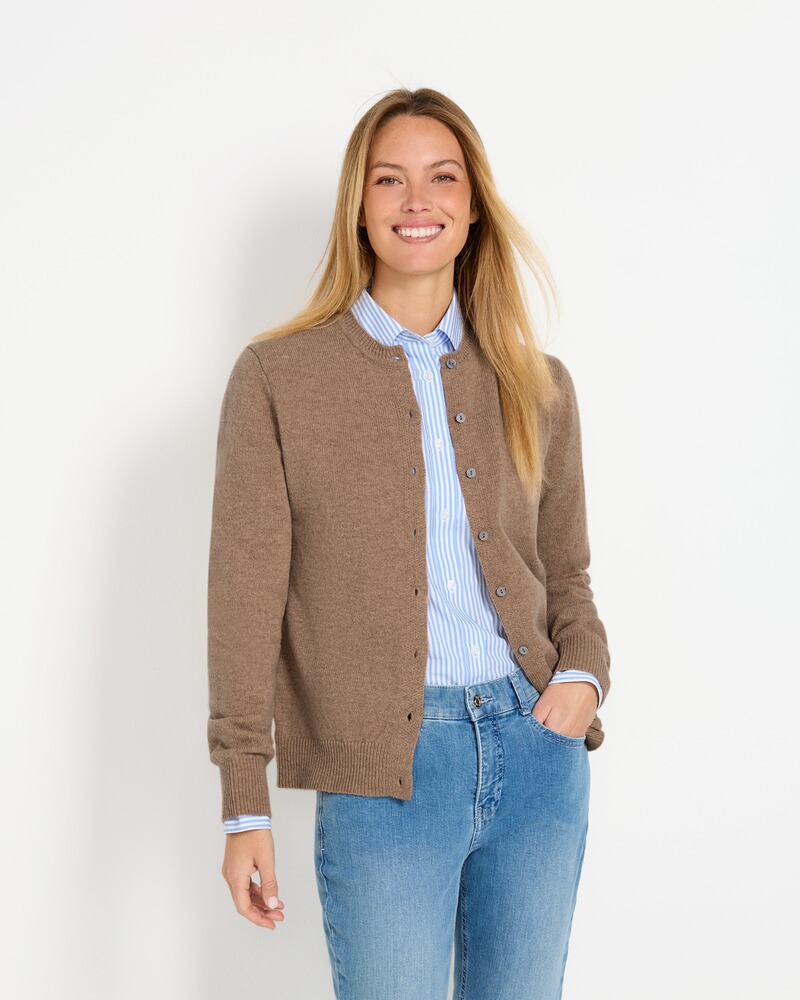 Lambswool Cardigan, HIGHMOOR