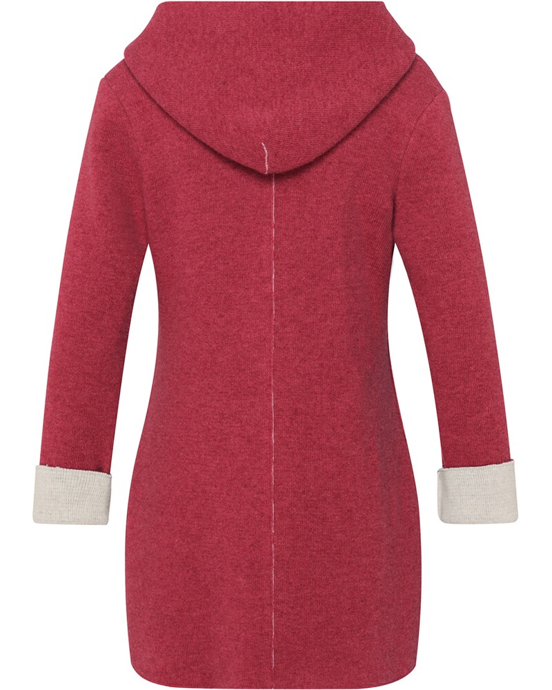 Kapuzen-Strickmantel Alina, Stapf