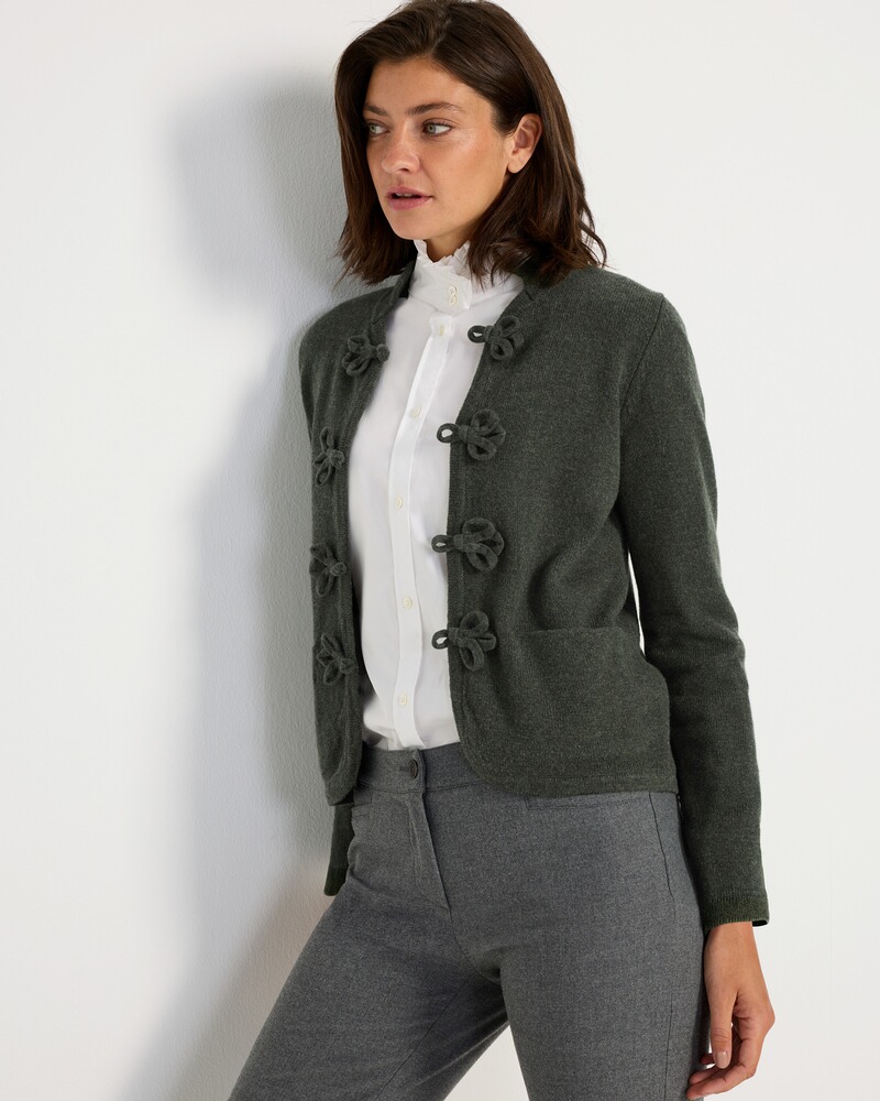 Posament-Strickjacke, Reitmayer