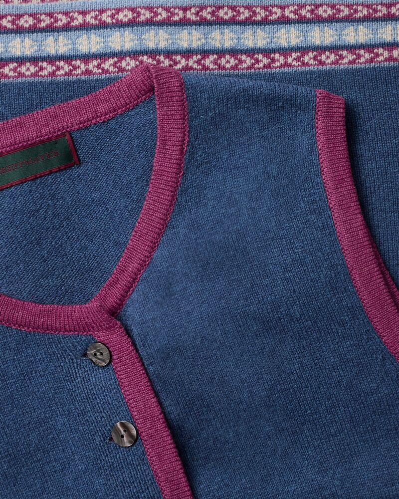 Gilet RM Jacquard myrtille, Reitmayer