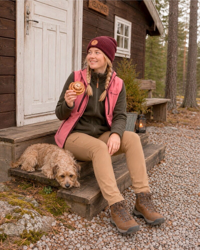 Damen Wollfleecejacke Finnveden, Pinewood