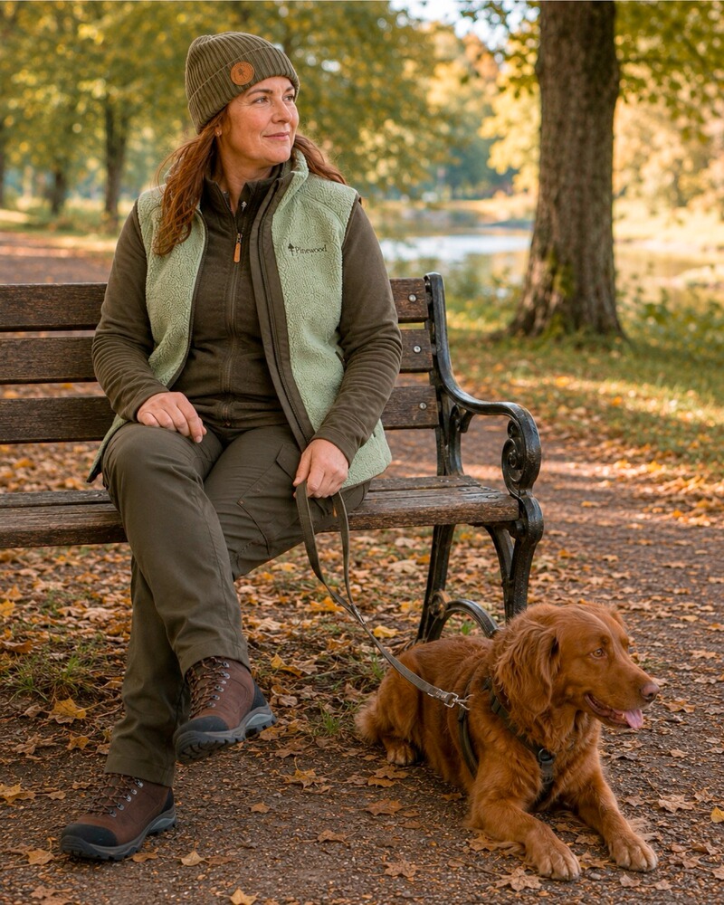 Damen Wollfleecejacke Finnveden, Pinewood