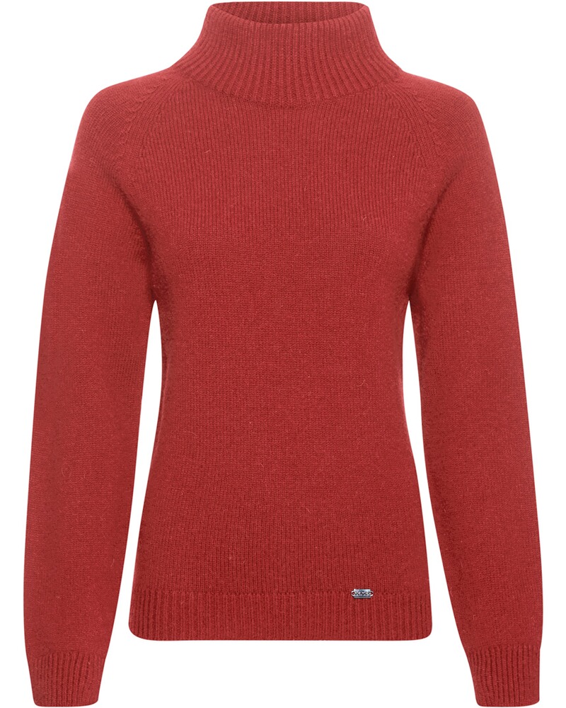 Stehkragen-Pullover