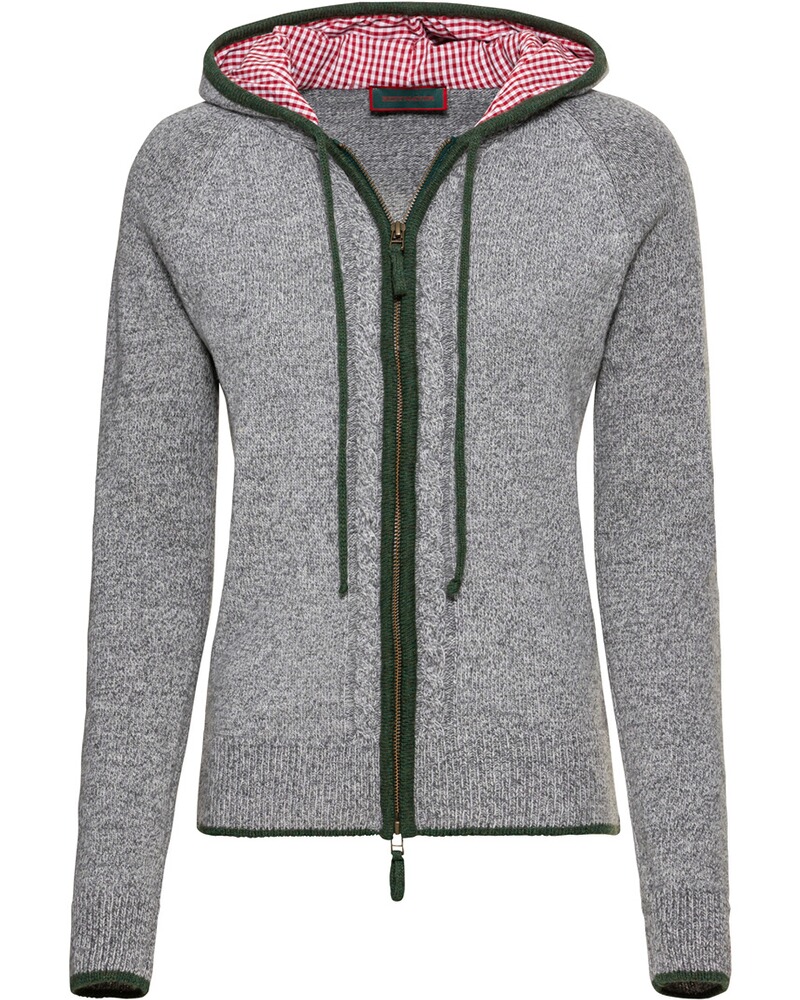 Strickjacke mit Kapuze