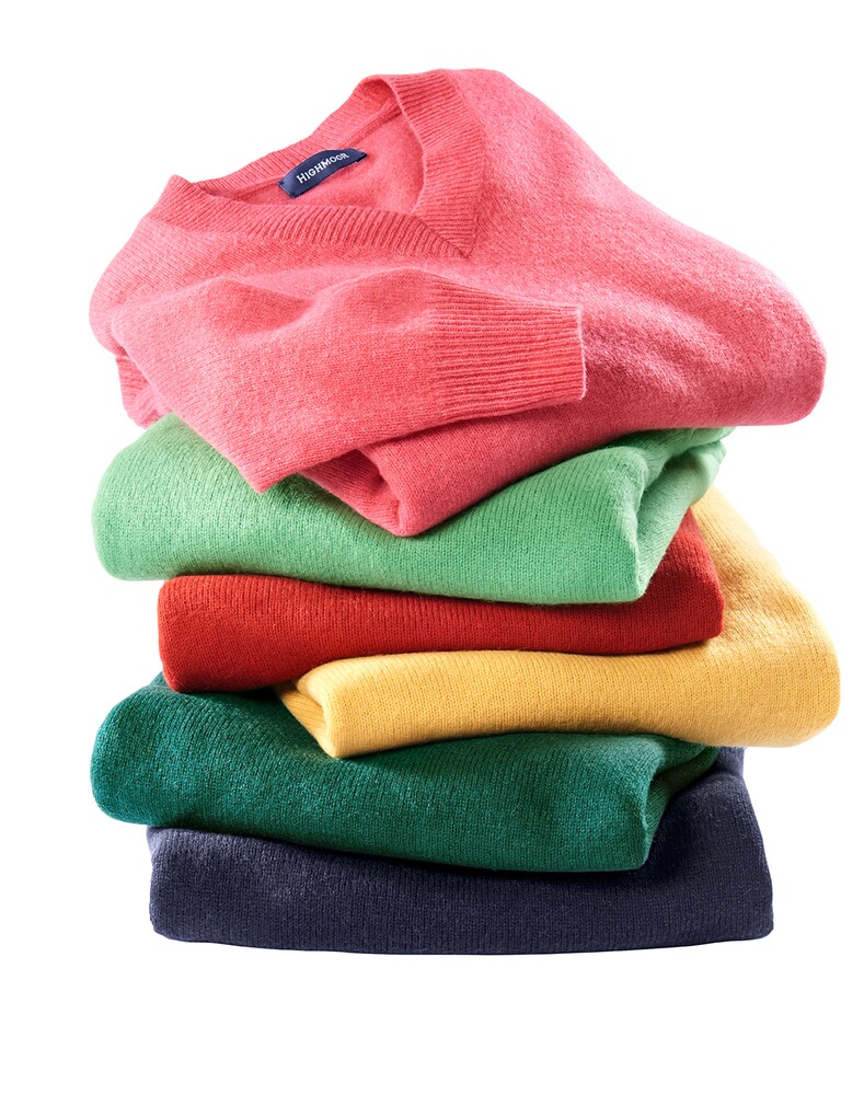 Pull col V en laine d'agneau, Highmoor