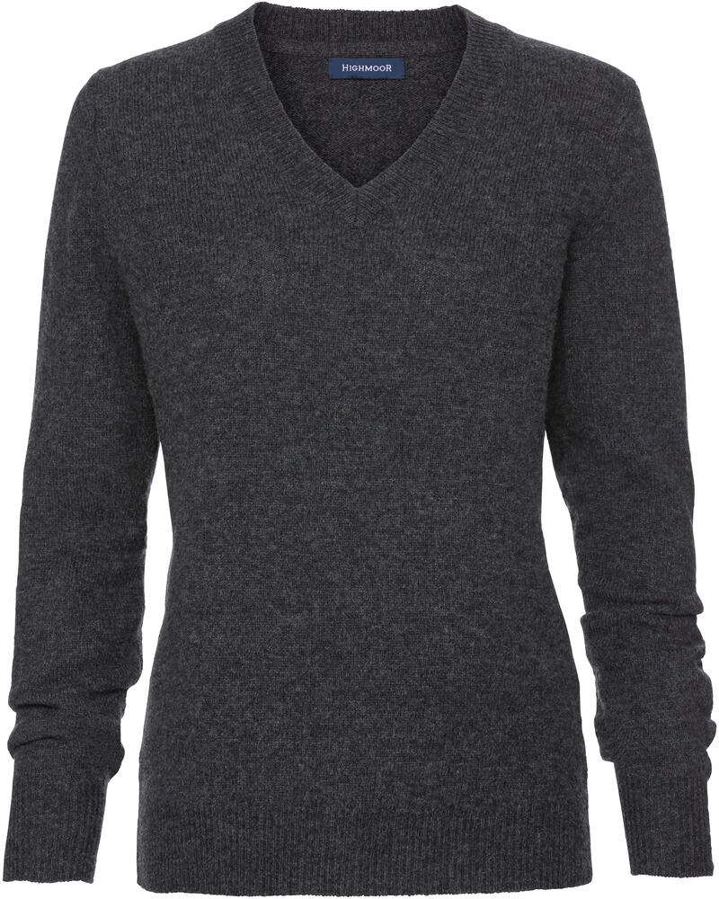 V-Pullover aus Lambswool