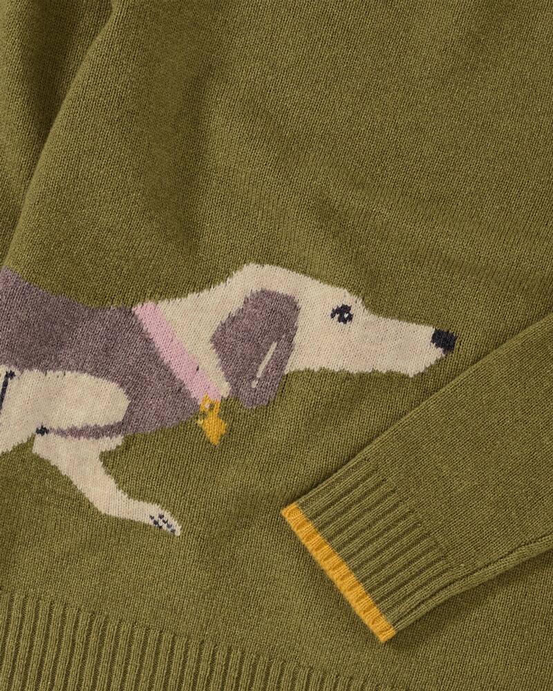 Pull à motif teckel, Brigitte von Schönfels