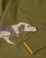 Pull à motif teckel, Brigitte von Schönfels