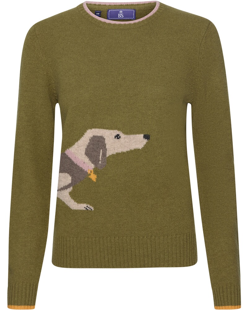 Pullover mit Dackelmotiv