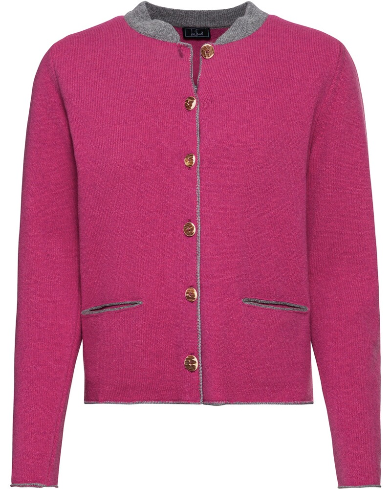 Strickjacke mit Kellerfalte
