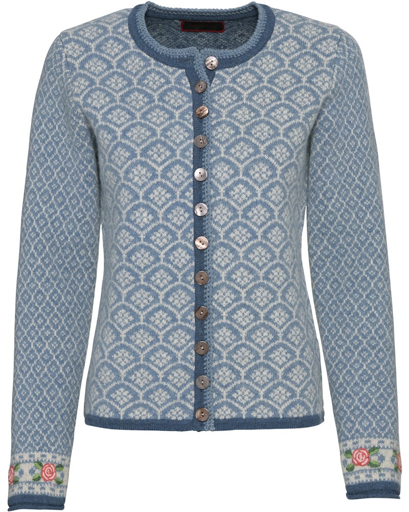 Jacquard-Strickjacke