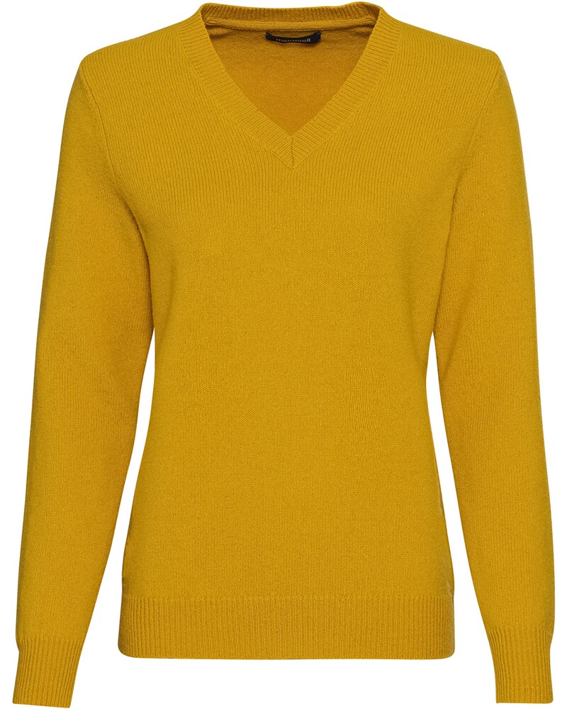 V-Pullover aus Lambswool