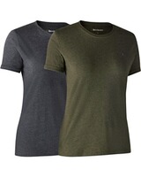 Damen T-Shirts, 2er-Pack, Deerhunter