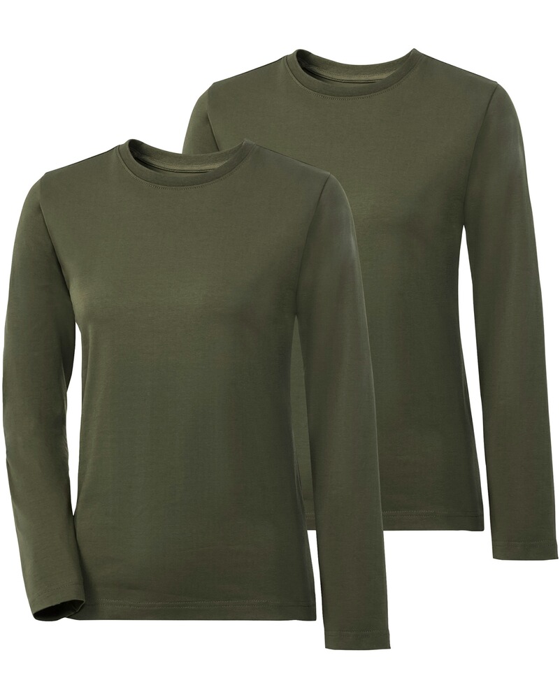Damen Langarmshirts im Doppelpack