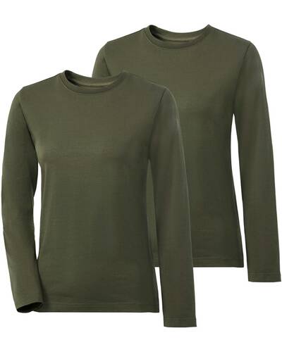 Damen Langarmshirts im Doppelpack, Parforce Essential