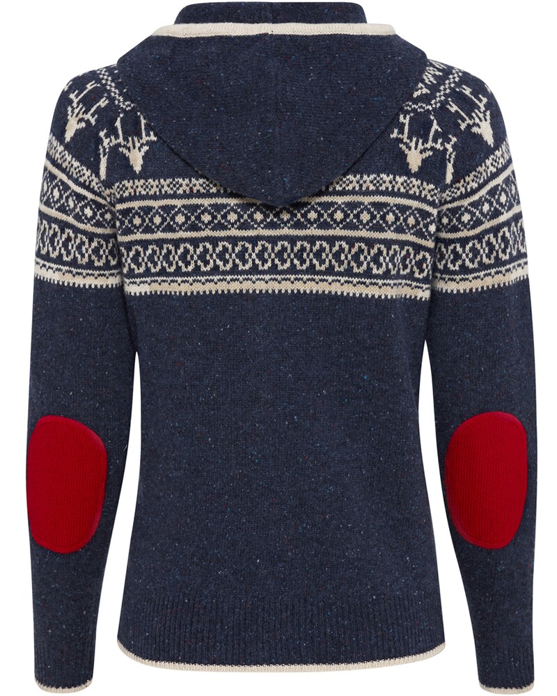 Jacquard-Zipp-Strickjacke, REITMAYER