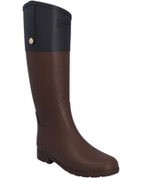 Refined Gold Trim Riding Boot, HUNTER