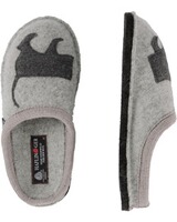 Walk-Pantoffel mit Applikation, Haflinger