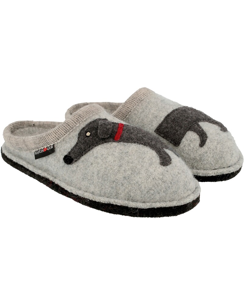 Walk-Pantoffel mit Applikation, Haflinger