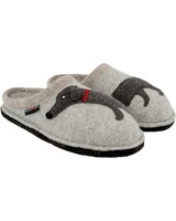 Walk-Pantoffel mit Applikation, Haflinger