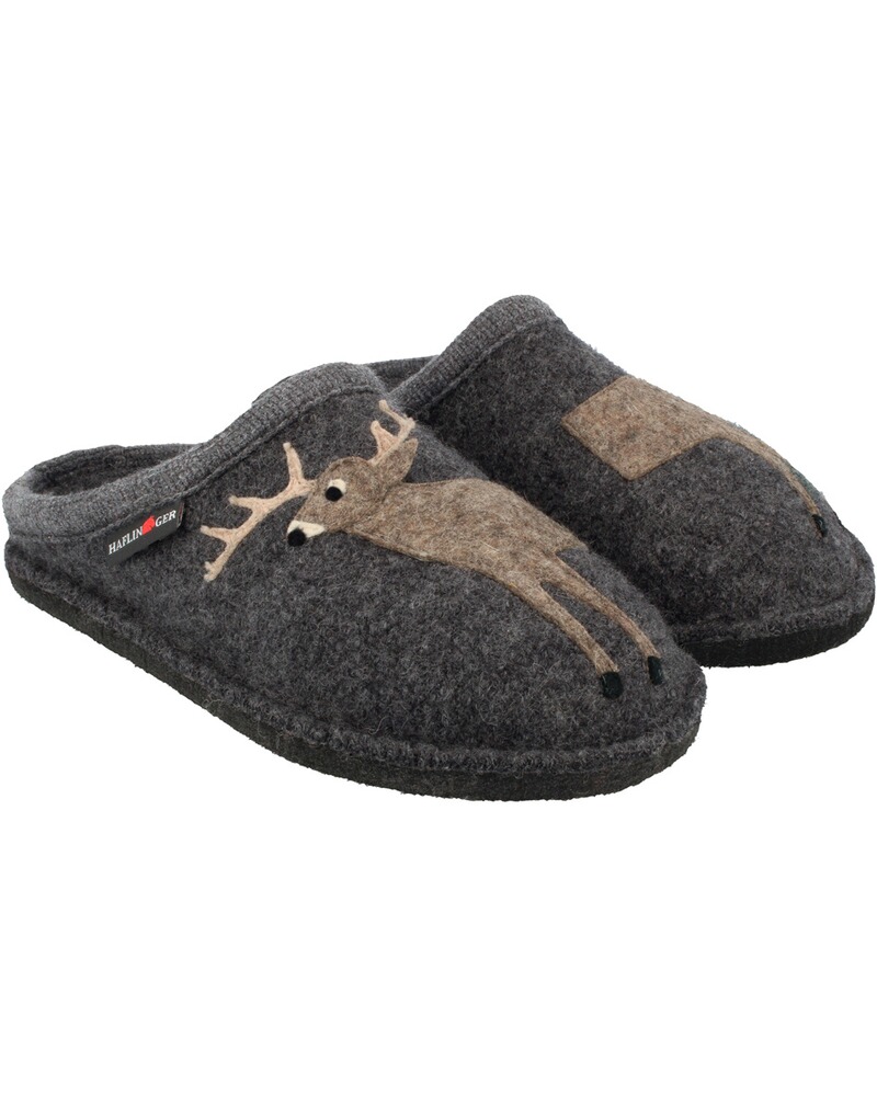 Walk-Pantoffel mit Applikation, Haflinger