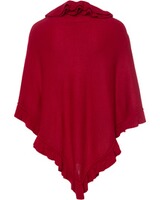 Poncho mit Wellkante, Luise Steiner