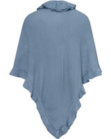 Poncho mit Wellkante, Luise Steiner