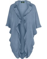 Poncho mit Wellkante, Luise Steiner
