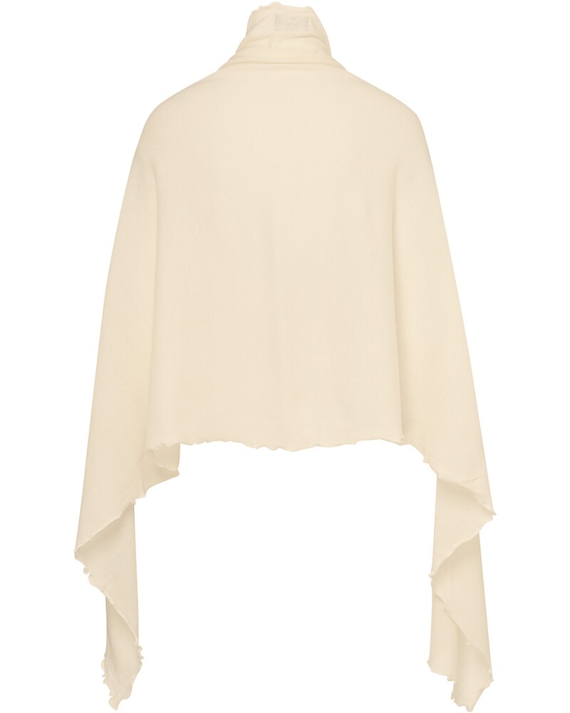 Poncho mit Rüschenkante, Luise Steiner