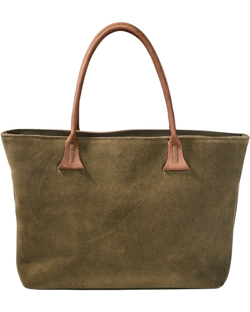Leather shopper with deer embroidery, Reitmayer