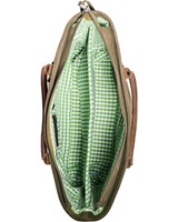 Leather shopper with deer embroidery, Reitmayer