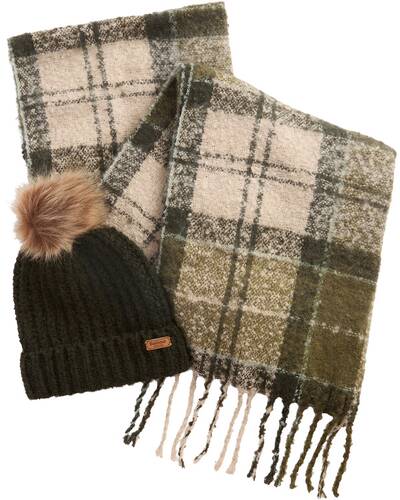 Set Saltburn Beanie und Schal, Barbour