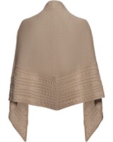 Poncho mit Zopfmusterrand, Luise Steiner