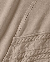 Poncho mit Zopfmusterrand, Luise Steiner