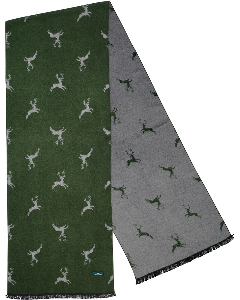 Luise Steiner Écharpe réversible Hirschmo. sapin, Luise Steiner