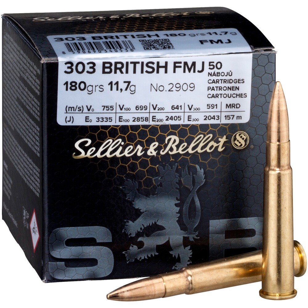 .303 British Vollmantel 11,7g/180grs., Sellier & Bellot