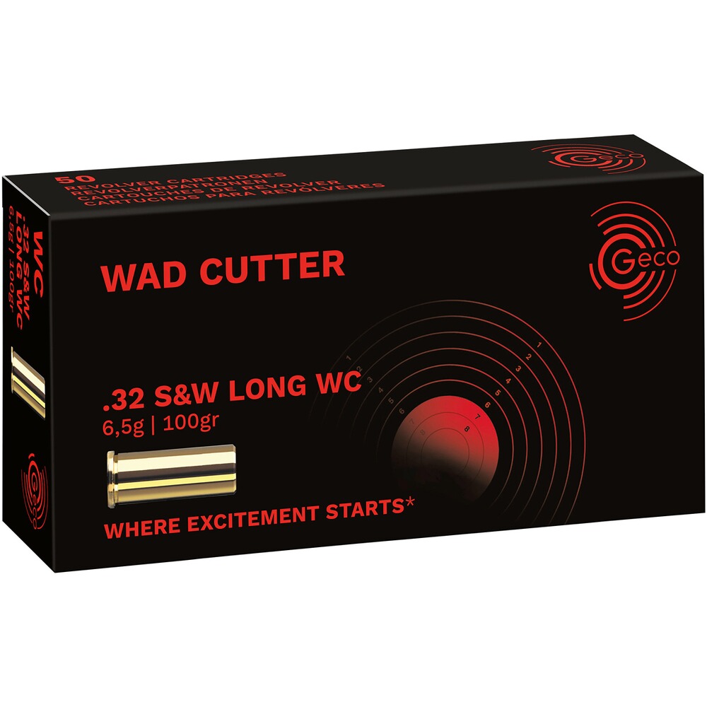 .32 S&W long WC Blei Wadcutter 6,48/100grs.
