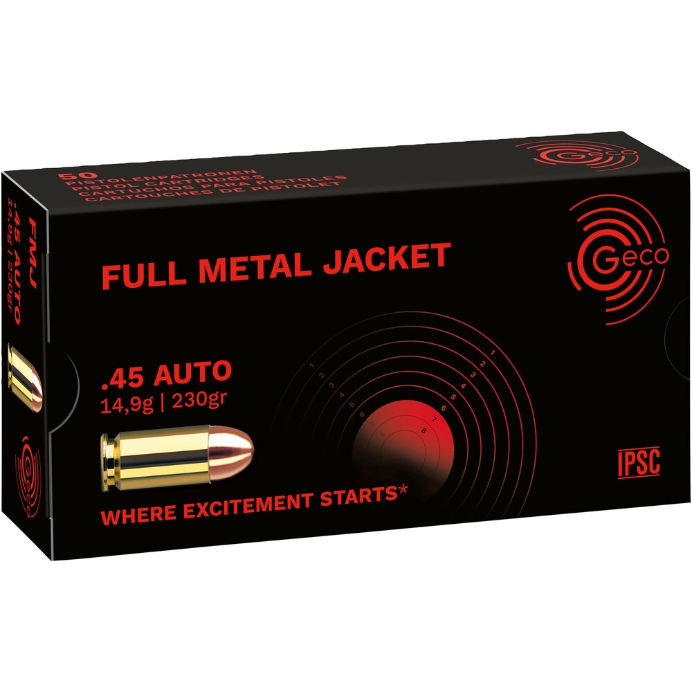 .45 ACP Vollmantel 14,9g/230grs.