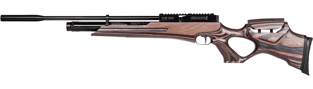 Pressluftgewehr HW 100 T Schichtholz
