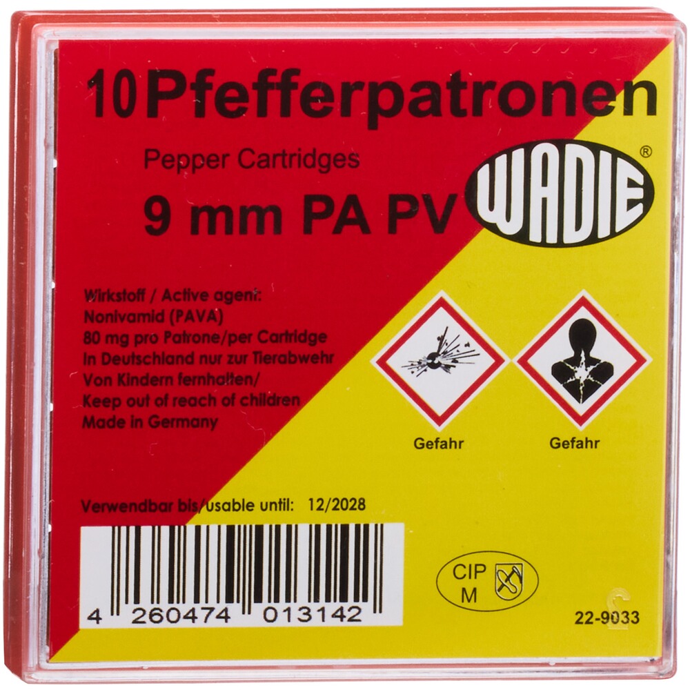 Pfefferpatronen PV 9 mm P.A.